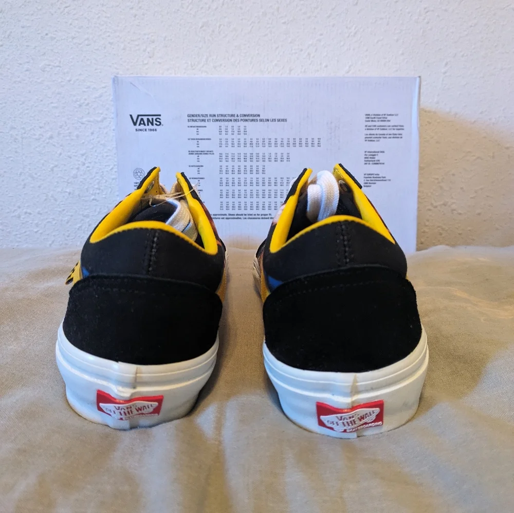 Vans Old Skool Bruce Lee Men Yellow and Black VNOA5FCBY23 ( 0124 ) 082024 - Picture 10 of 11